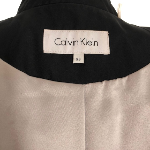 Calvin Klein XS trench rain coat in black - Picture 8 of 9